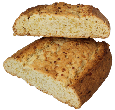 ungezuckerter Mandelstollen aufeschnitten