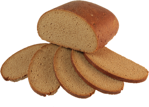 halbes Roggenvollkornbrot mit 5 Scheiben