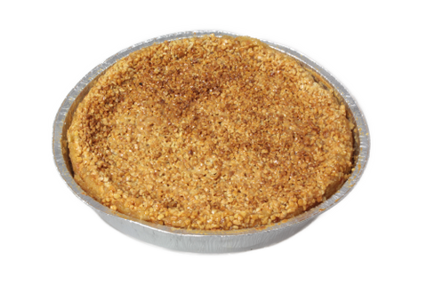 runder Kuchen Apfelbiene: mit Apfelfüllung und Bienenstichauflage