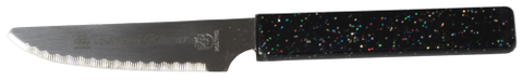 Brötchenmesser mit Edelstahlklinge und schwarzem Kunststoffgriff