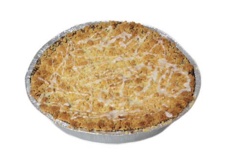 runder Mohnkuchen mit Streusel und etwas Zuckerguss