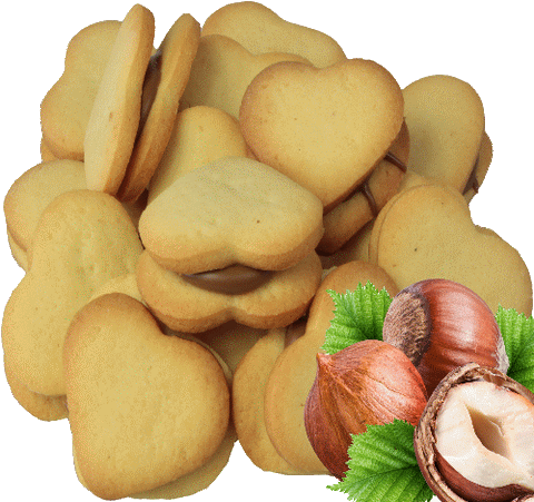 Buttergebäck mit Nougatfüllung 300g