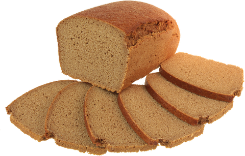 halbes Roggen-Pur-Brot mit Scheiben - unser reines Roggenbrot in Kastenform