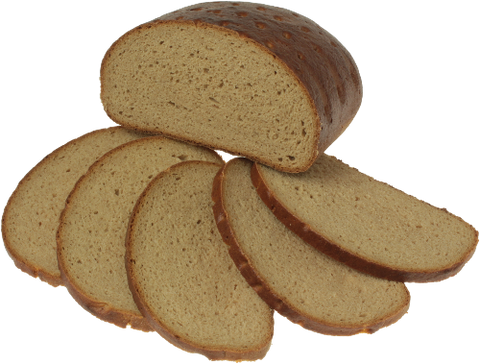 halbes Roggenmischbrot mit Scheiben