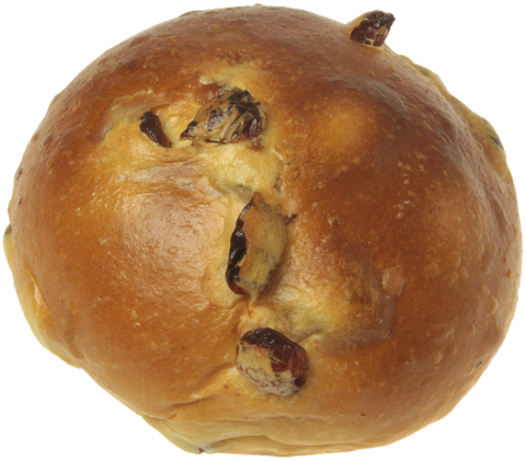 Rosinenbrötchen (süßes Weizenbrötchen mit Rosinen)