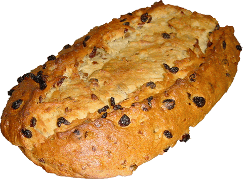ungezuckerter Rosinenstollen nach hausmacher Art gebacken