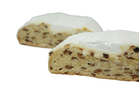 Rosinenstollen nach hausmacher Art im Anschnitt