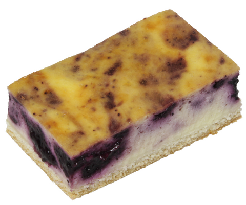 Einzelstück Schmandkuchen mit Heidelbeer