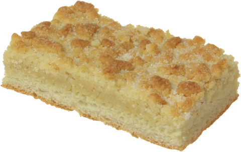 Stück Streuselkuchen mit Hefeteigboden